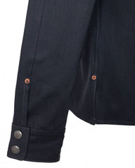 IndigoferaCopeland overshirt made from selvedge denim in gunpowder blackOvershirtBritish Parts Luzern