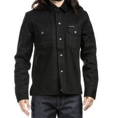 IndigoferaCopeland overshirt made from selvedge denim in gunpowder blackOvershirtBritish Parts Luzern
