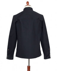IndigoferaCopeland overshirt made from selvedge denim in gunpowder blackOvershirtBritish Parts Luzern