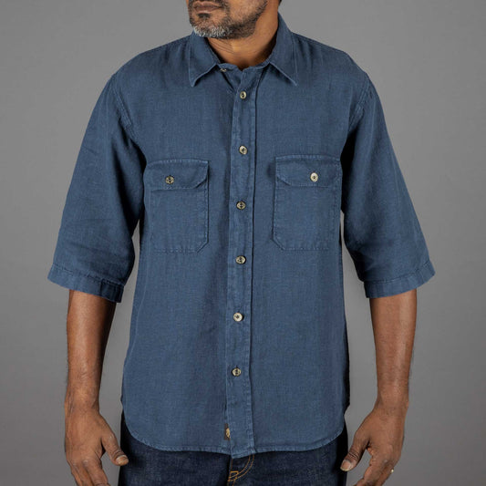 IndigoferaDelray Shirt Linen Mood IndigoShirtBritish Parts Lucerne