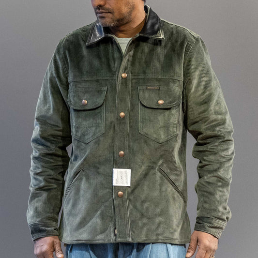 IndigoferaFargo corduroy trucker jacket in greenJacketsBritish Parts Lucerne