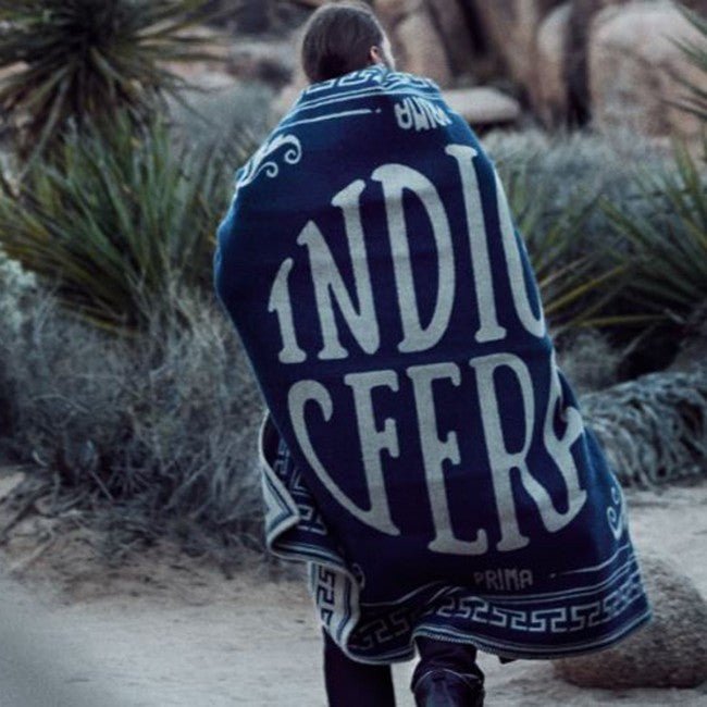 IndigoferaLogo wool blanketBlanketsBritish Parts Lucerne