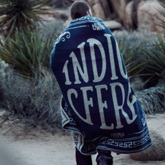 IndigoferaLogo wool blanketBlanketsBritish Parts Lucerne