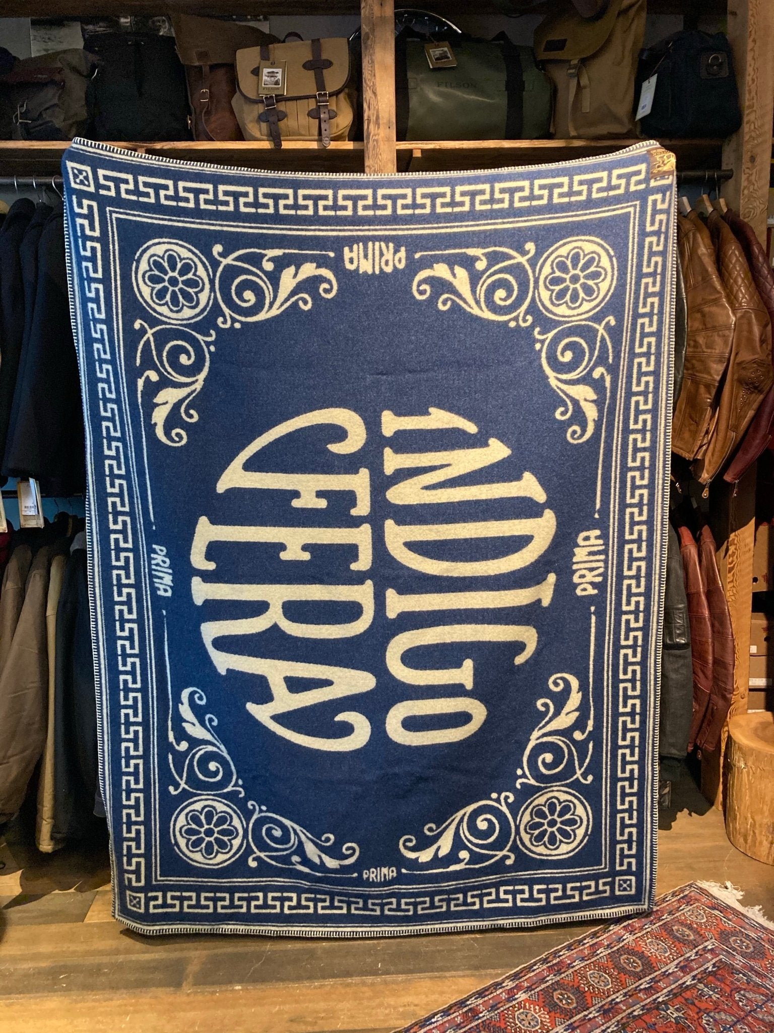 IndigoferaLogo wool blanketBlanketsBritish Parts Lucerne