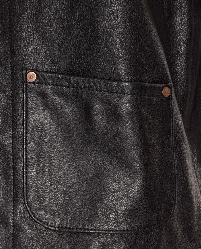 IndigoferaMonroe leather vest in blackWaistcoatsBritish Parts Lucerne