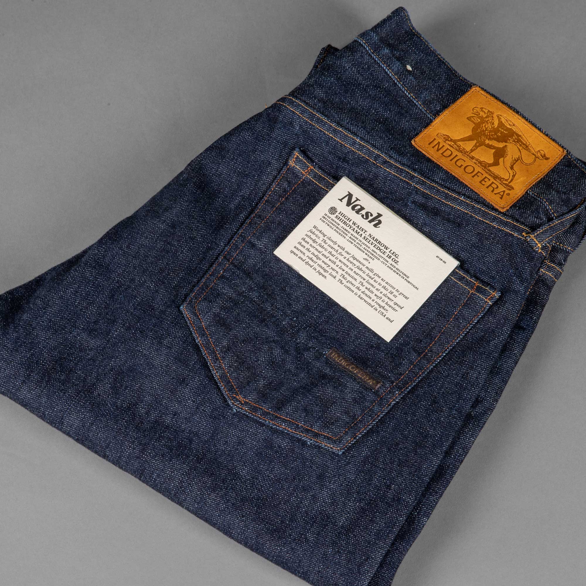 IndigoferaNash jeans made from 18oz Shiroyama denimPantsBritish Parts Lucerne