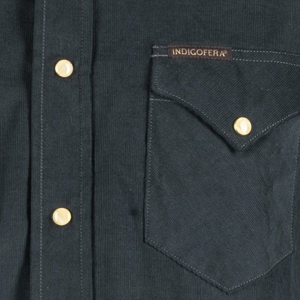 IndigoferaSideras Cord Shirt PetrolShirtBritish Parts Lucerne