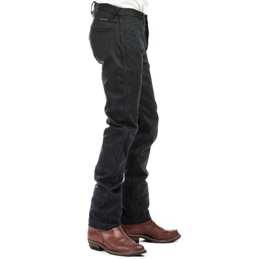 IndigoferaSwearengen Hickory Stripe Twill 12oz gray blackPantsBritish Parts Lucerne