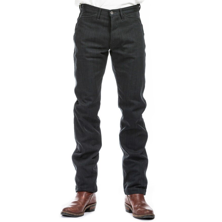 IndigoferaSwearengen Hickory Stripe Twill 12oz gray blackPantsBritish Parts Lucerne