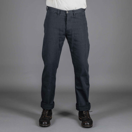 IndigoferaSwearengen Hickory Stripe Twill 12oz gray blackPantsBritish Parts Lucerne