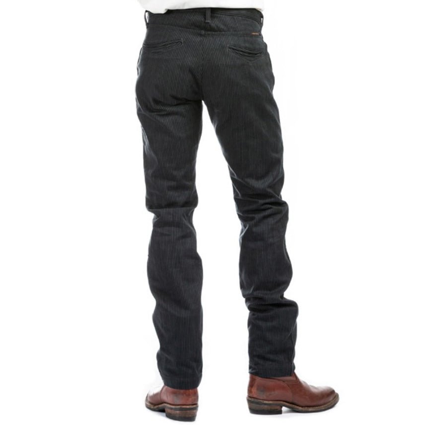 IndigoferaSwearengen Hickory Stripe Twill 12oz gray blackPantsBritish Parts Lucerne