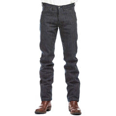 IndigoferaSwearengen Single Stripe Twill 12oz blue beigePantsBritish Parts Lucerne