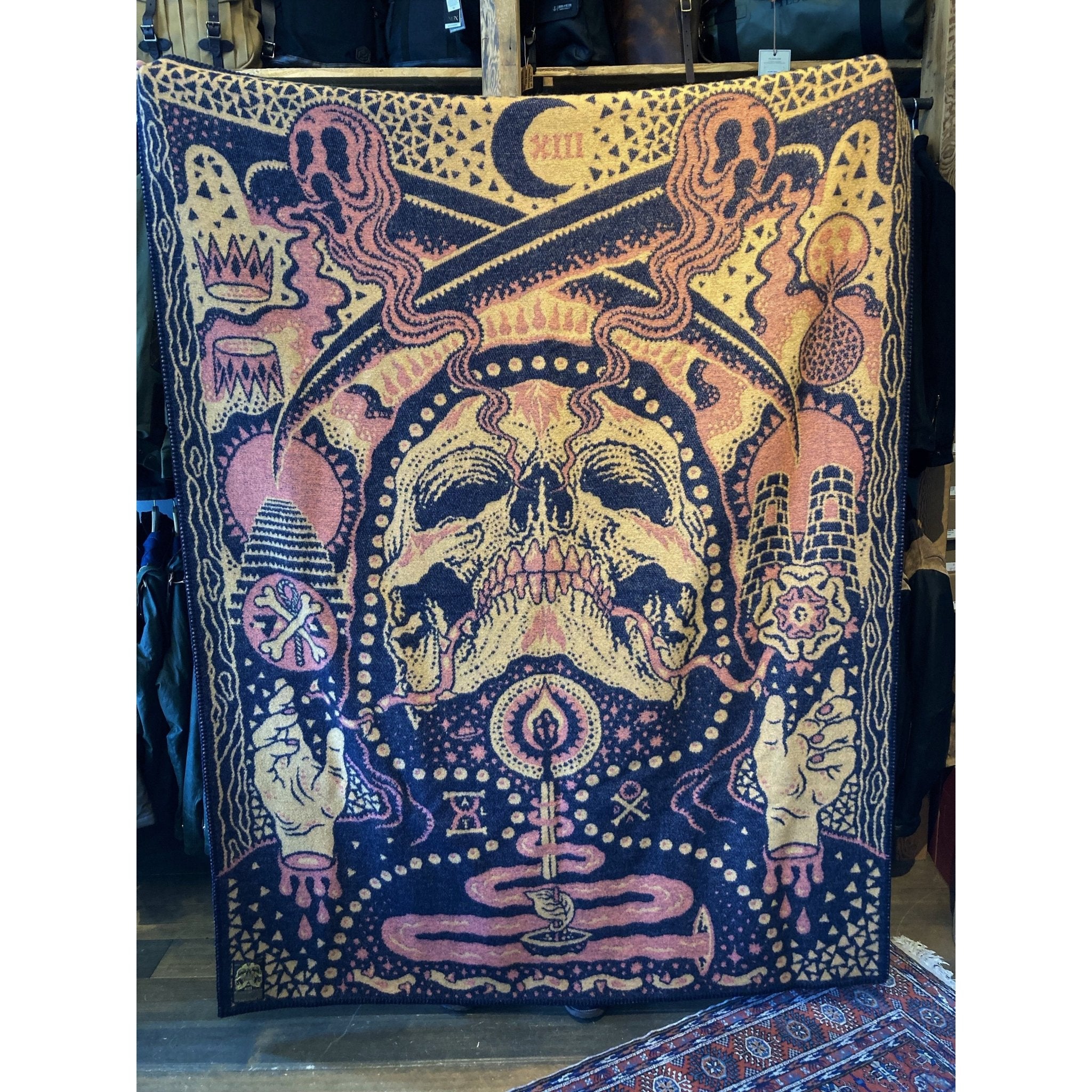 IndigoferaTarot XIII wool blanketBritish Parts Lucerne