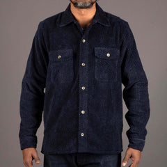 IndigoferaWebster Dobby Cord Shirt blueShirtBritish Parts Lucerne