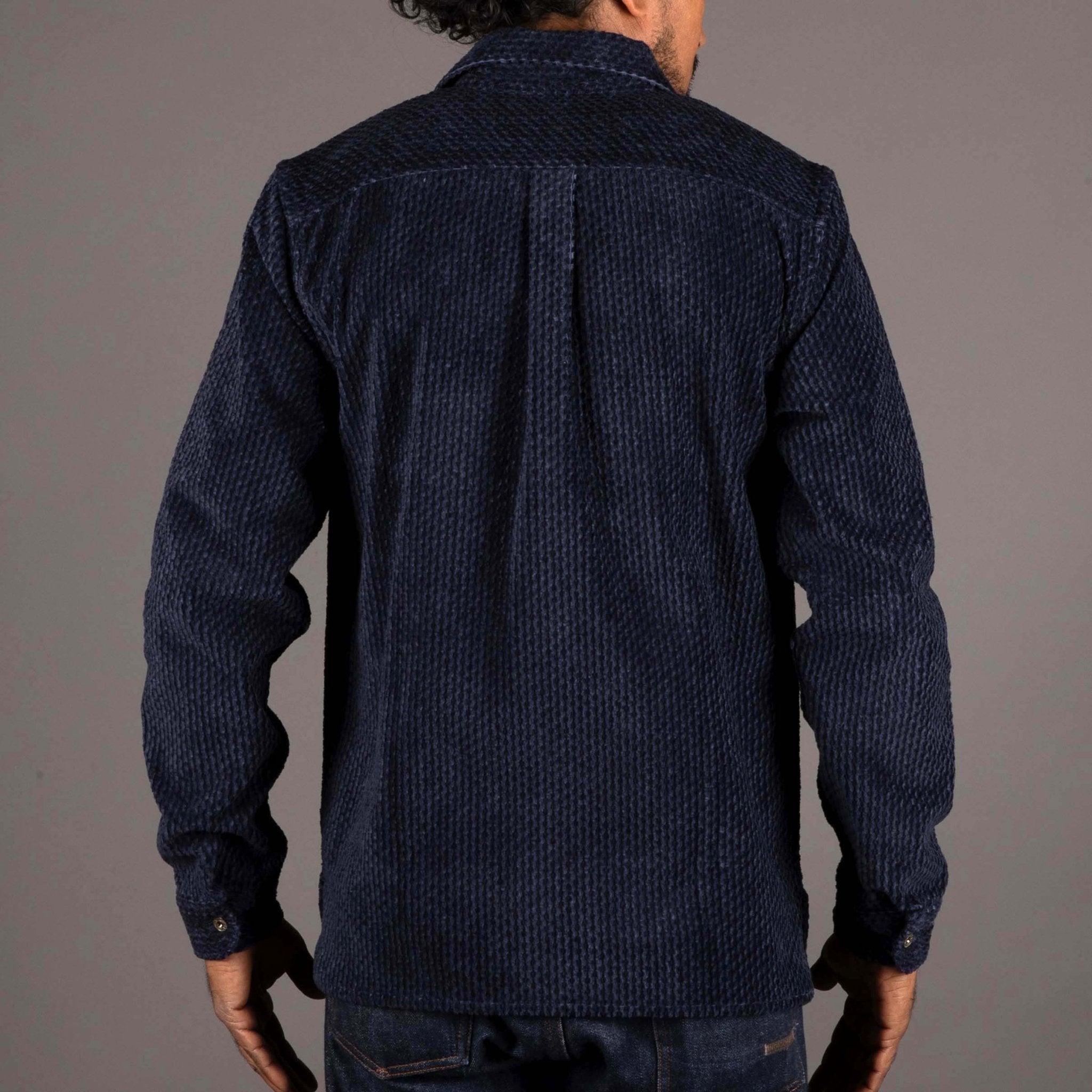 IndigoferaWebster Dobby Cord Shirt blueShirtBritish Parts Lucerne