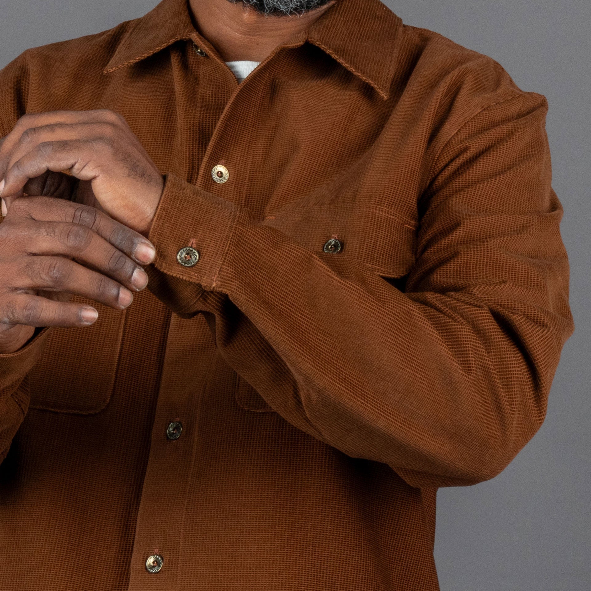 IndigoferaWebster Square Corduroy RustShirtBritish Parts Lucerne