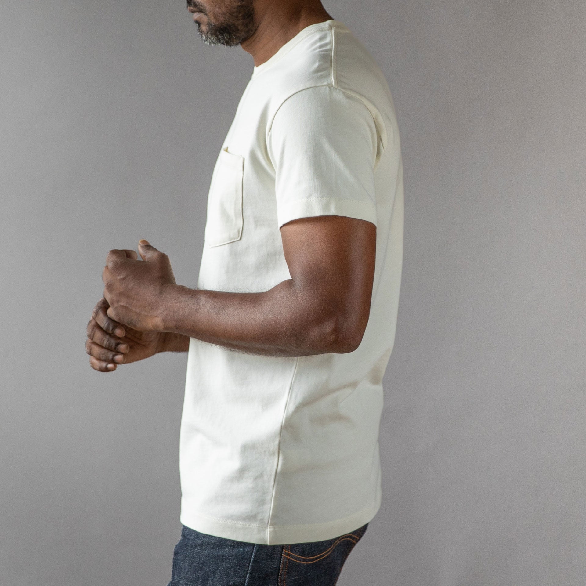 IndigoferaWilson Pocket Tee in Cocatoo whiteT-ShirtBritish Parts Lucerne