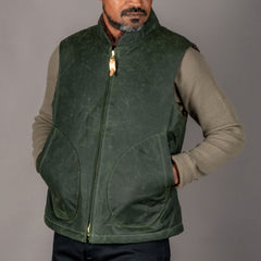 Manifattura CeccarelliMountain vest Wax dark greenVestBritish Parts Lucerne
