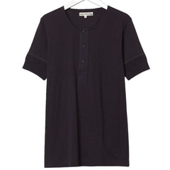 Merz b. Schwanen103 Button placket short sleeve slate T-shirtBritish Parts Lucerne