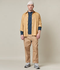 Merz b. Schwanen206 Button placket shirt mineral blueHenleyBritish Parts Lucerne