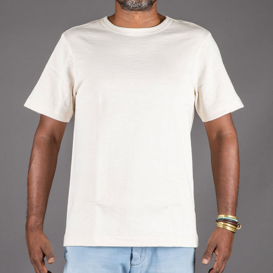 Merz b. SchwanenClassic round neck T-shirt 2S14 Relaxed Fit naturalT-shirtBritish Parts Lucerne
