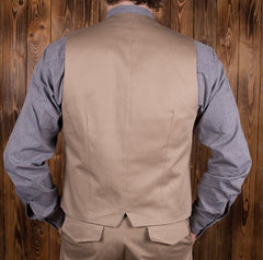 Pike Brothers1923 Buccaneer Vest Cav. Twill BeigeVestBritish Parts Lucerne