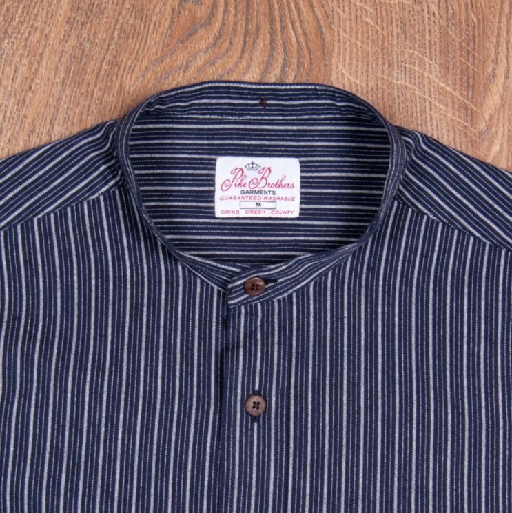 Pike Brothers1923 Buccanoy Shirt Beaumont blueShirtBritish Parts Lucerne