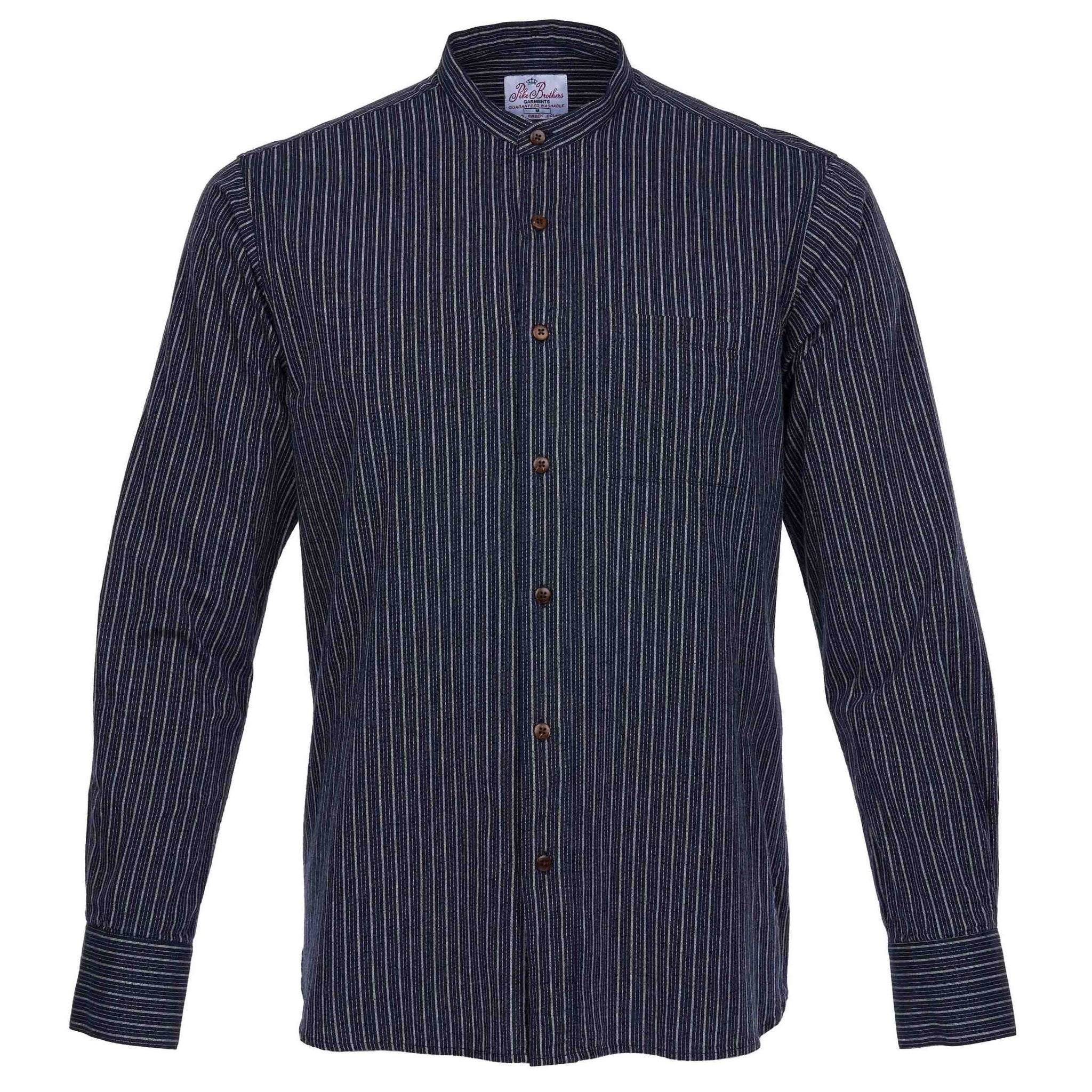 Pike Brothers1923 Buccanoy Shirt Beaumont blueShirtBritish Parts Lucerne