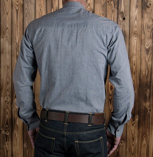 Pike Brothers1923 Buccanoy Shirt Grey StripedShirtBritish Parts Lucerne