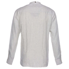 Pike Brothers1923 Buccanoy Shirt Linen White BlueShirtBritish Parts Lucerne