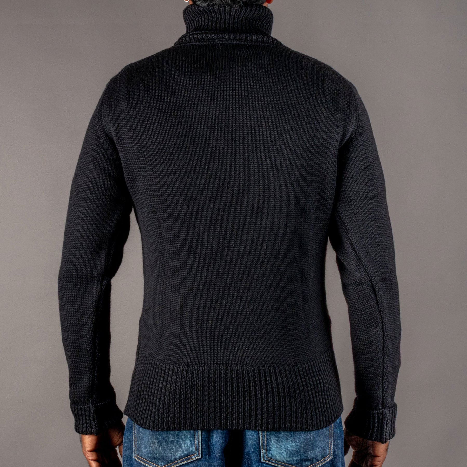 Pike Brothers1923 Turtle Neck Sweater blackPulloverBritish Parts Lucerne