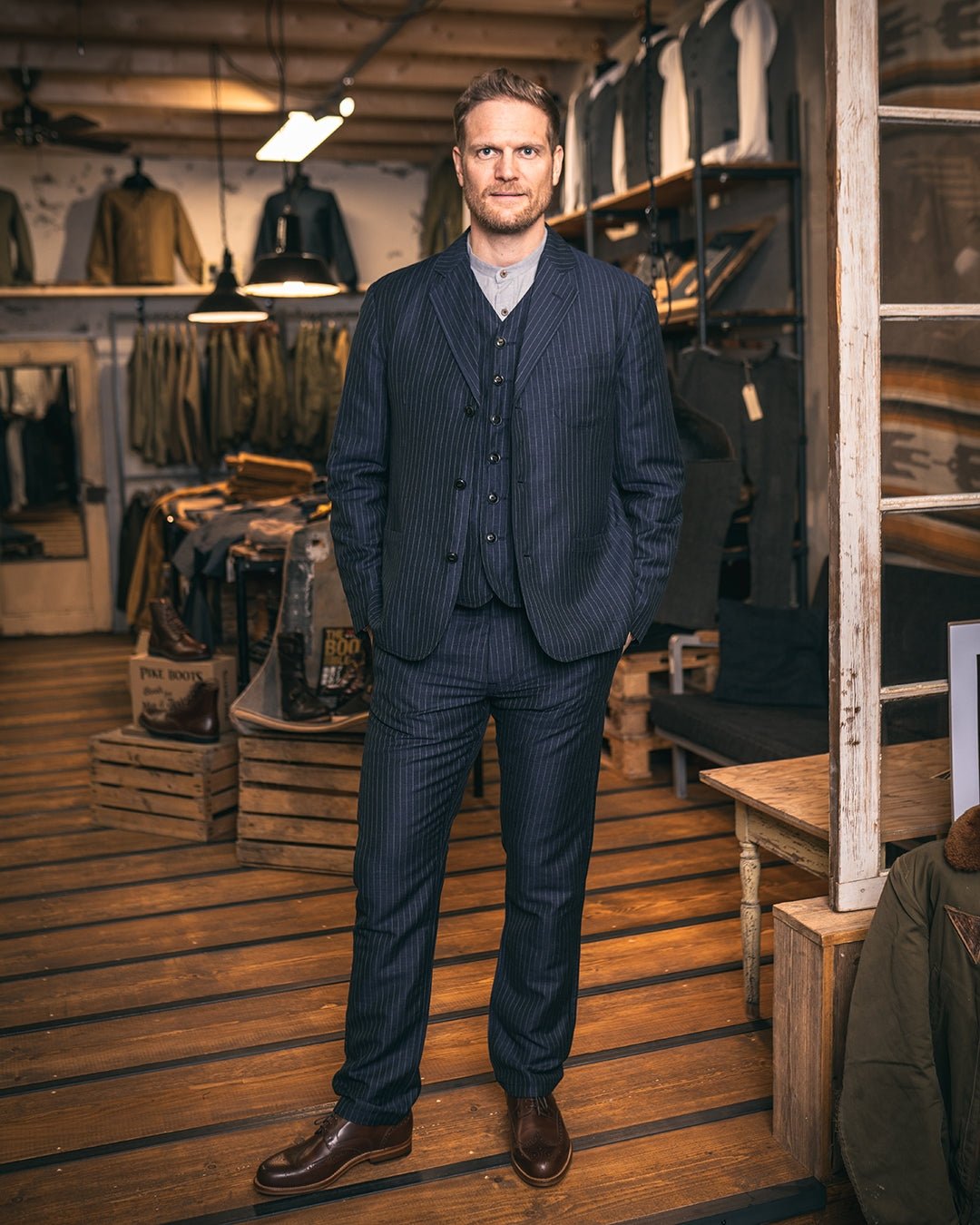 Pike Brothers1927 Harvester Jacket Chicago BlueJacketsBritish Parts Lucerne