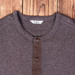 Pike Brothers1927 Henley Shirt long sleeve brown melangeHenleyBritish Parts Lucerne