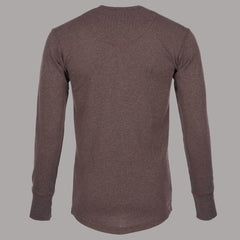 Pike Brothers1927 Henley Shirt long sleeve brown melangeHenleyBritish Parts Lucerne