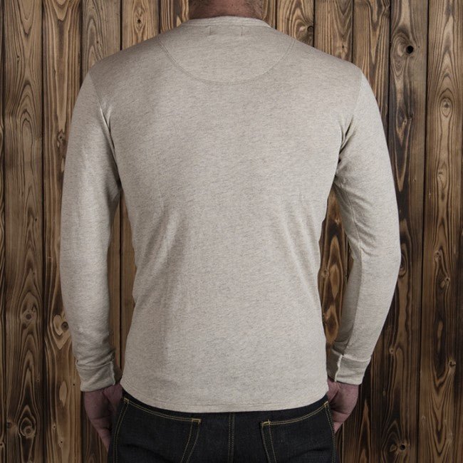 Pike Brothers1927 Henley Shirt long sleeve ecru melangeHenleyBritish Parts Lucerne