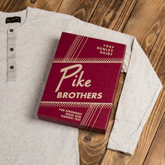 Pike Brothers1927 Henley Shirt long sleeve ecru melangeHenleyBritish Parts Lucerne