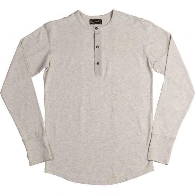 Pike Brothers1927 Henley Shirt long sleeve ecru melangeHenleyBritish Parts Lucerne
