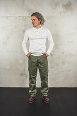 Pike Brothers1927 Henley Shirt long sleeve ecruHenleyBritish Parts Lucerne