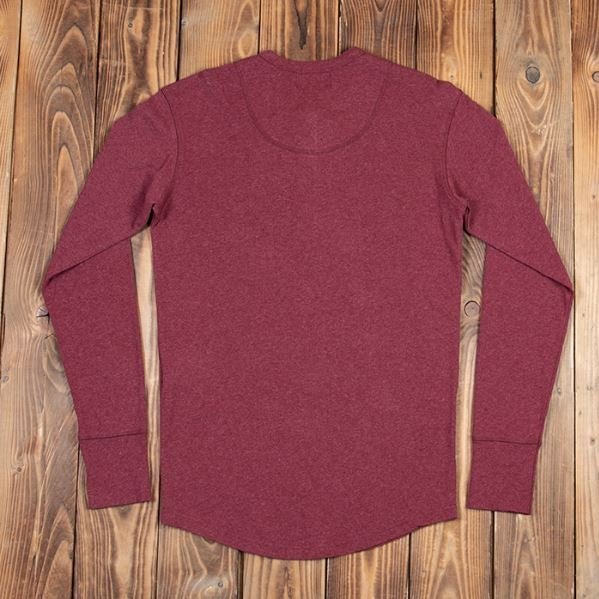 Pike Brothers1927 Henley Shirt long sleeve garnet redHenleyBritish Parts Lucerne