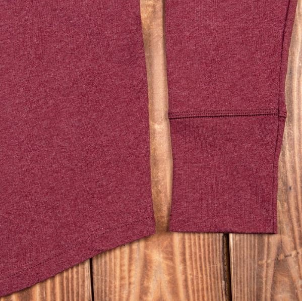 Pike Brothers1927 Henley Shirt long sleeve garnet redHenleyBritish Parts Lucerne