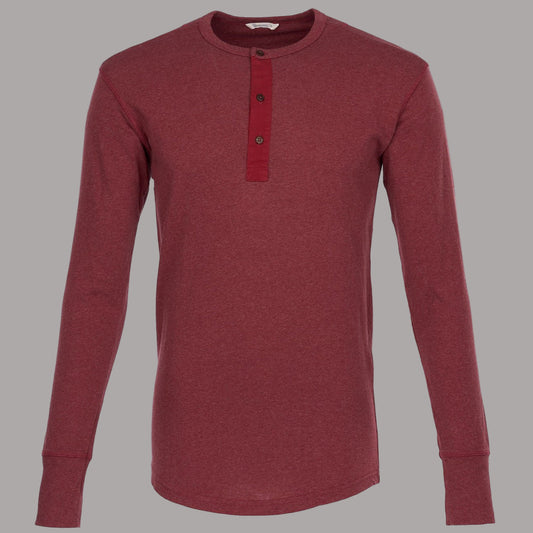 Pike Brothers1927 Henley Shirt long sleeve garnet redHenleyBritish Parts Lucerne