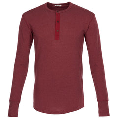 Pike Brothers1927 Henley Shirt long sleeve garnet redHenleyBritish Parts Lucerne
