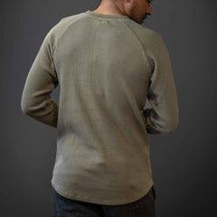 Pike Brothers1936 Waffle Shirt ArmyHenleyBritish Parts Lucerne