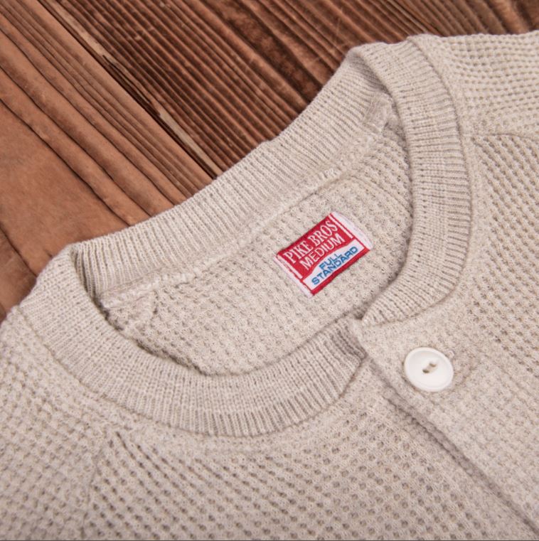 Pike Brothers1936 Waffle Shirt naturalHenleyBritish Parts Lucerne