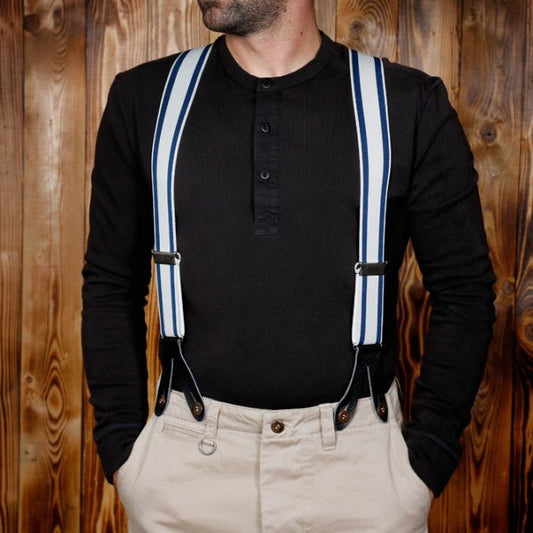 Pike Brothers1937 Heavy Duty suspenders blueBracesBritish Parts Lucerne