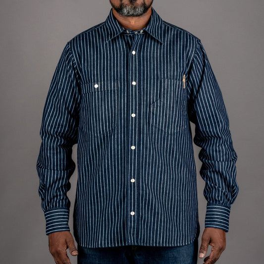 Pike Brothers1937 Roamer Shirt Blue Wabash DenimShirtBritish Parts Lucerne
