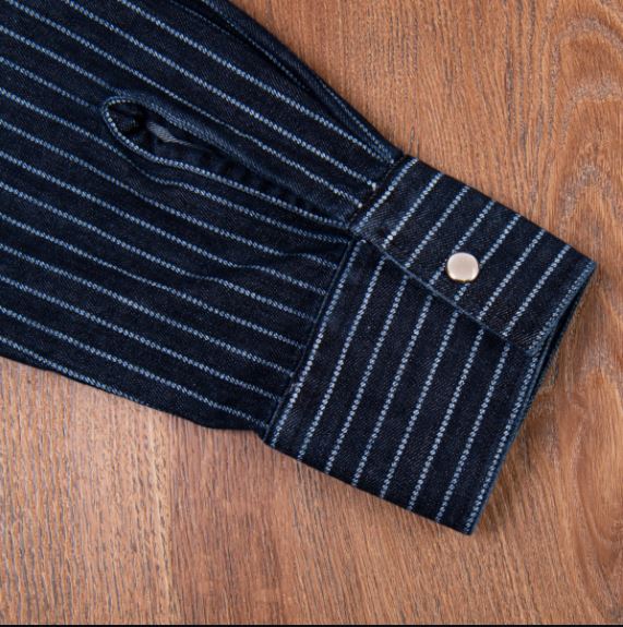 Pike Brothers1937 Roamer Shirt Blue Wabash DenimShirtBritish Parts Lucerne