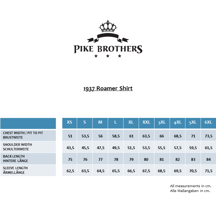 Pike Brothers1937 Roamer Shirt Danville BlueShirtBritish Parts Lucerne