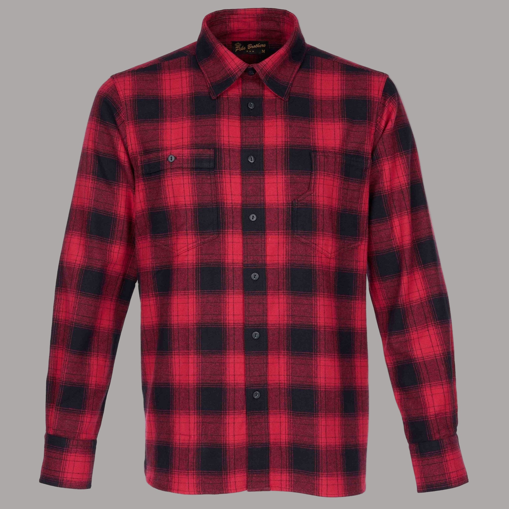 Pike Brothers1937 Roamer Shirt Flannel Red CheckShirtBritish Parts Lucerne