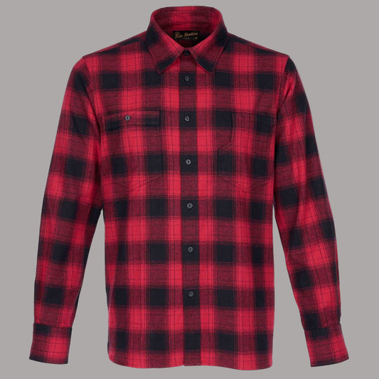 Pike Brothers1937 Roamer Shirt Flannel Red CheckShirtBritish Parts Lucerne